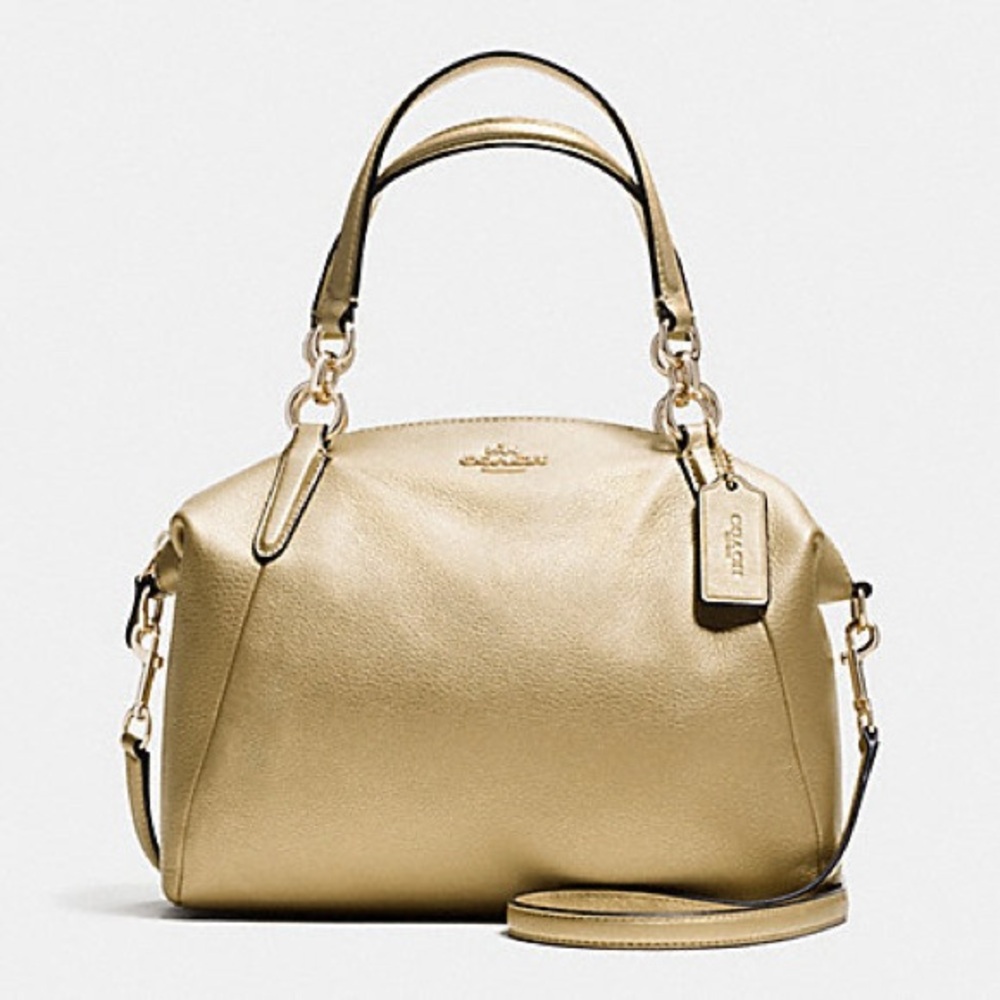 SMALL KELSEY SATCHEL IN PEBBLE LEATHER coach bag